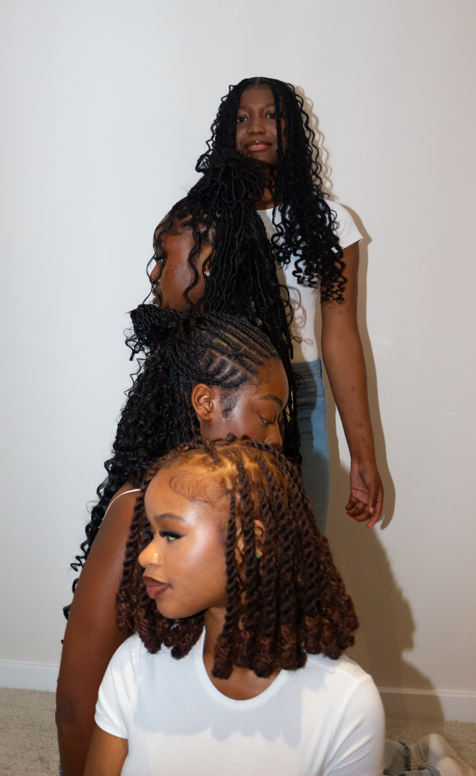Cornrows, top down